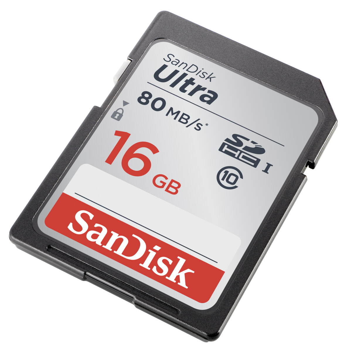 SanDisk Carte mémoire Ultra SDHC 16GB 80MB/s de Classe 10
