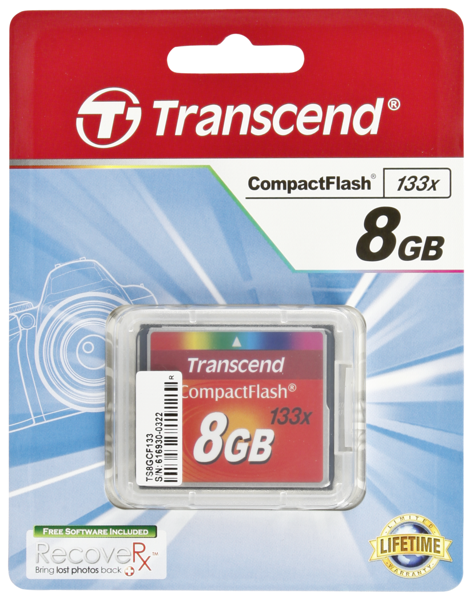 Transcend 8GB Memory Card for Canon EOS 50D