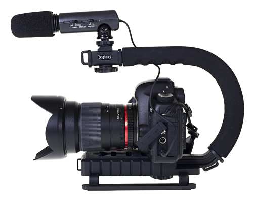 Stabilisateur de caméra vidéo portable en alliage d'aluminium stable,  compatible pour Gopro, Cannon, Nikon ou tout appareil photo reflex  numérique