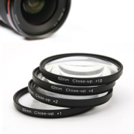 Kit de 4 filtros Close-Up (+1 +2 +4 +10) 62mm