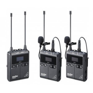 Godox WmicS1 Kit 2 Micrófono Lavalier Inalámbrico UHF