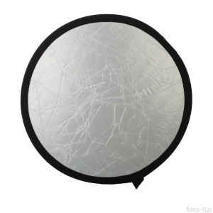 Reflector Plegable Blanco y Plata Quadralite 60cm