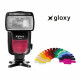 Flashes  54 (ISO100, 105mm)  Nikon  Gloxy  