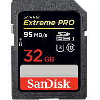 Carte mémoire SanDisk Extreme Pro SDHC 32GB V30 U3 SDS 95Mb/s