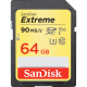 Mémoires  SanDisk  64 GB  90 MB/s  60 MB/s  
