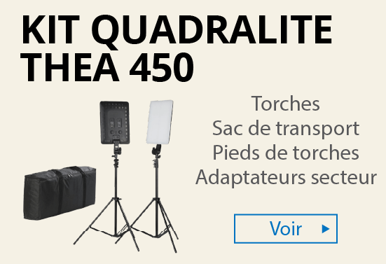 Kit Torches LED Quadralite Thea 450