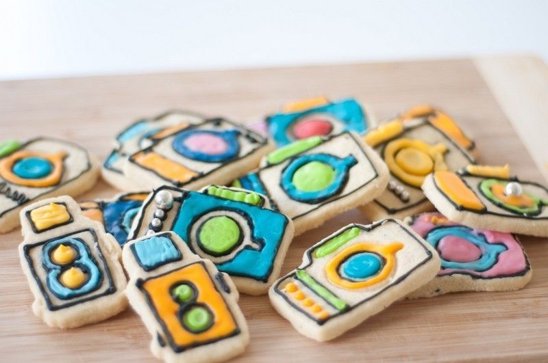 Set de moldes para galletas con forma de cámara
