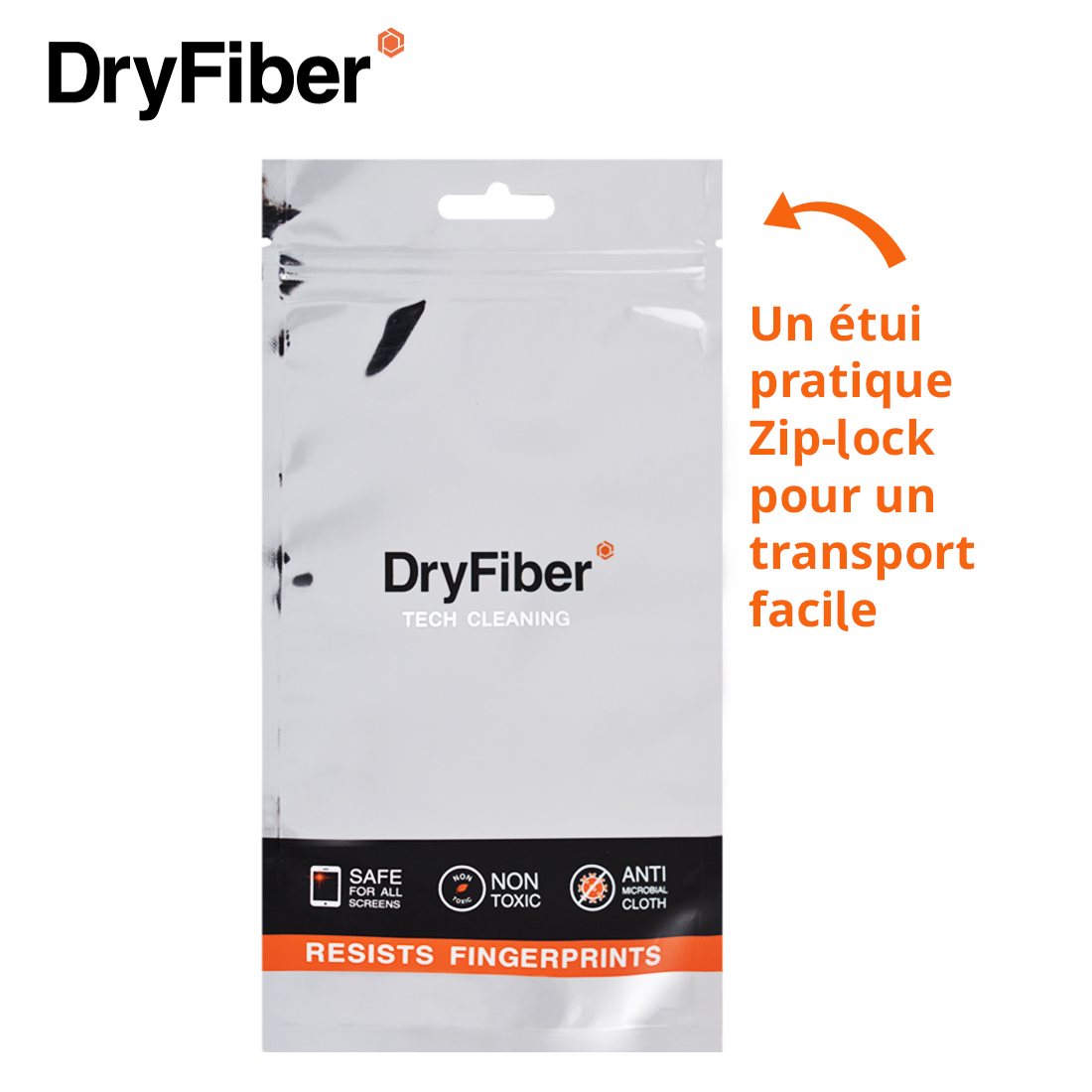 DryFiber Chiffon de nettoyage microfibre