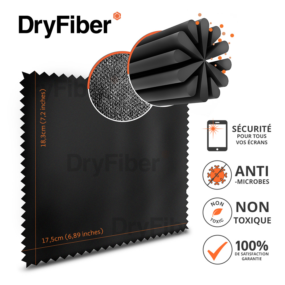 DryFiber Chiffon de nettoyage microfibre pour Sony Action Cam HDR-AS20