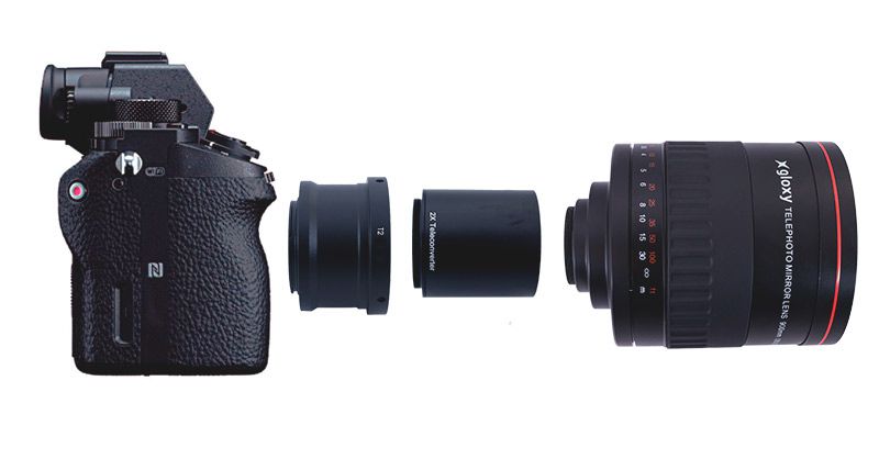 Teleobjetivo Nikon Gloxy 900-1800mm f/8.0 Mirror para Nikon D40
