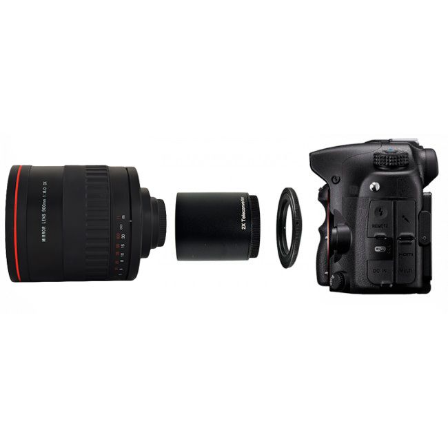 Gloxy 900-1800mm f/8.0 Téléobjectif Mirror Nikon + Multiplicateur 2x pour Nikon D60