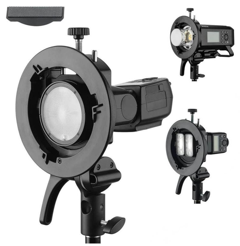 Adaptateur Godox S2 pour Speedlite pour Blackmagic Studio Camera 4K Pro G2