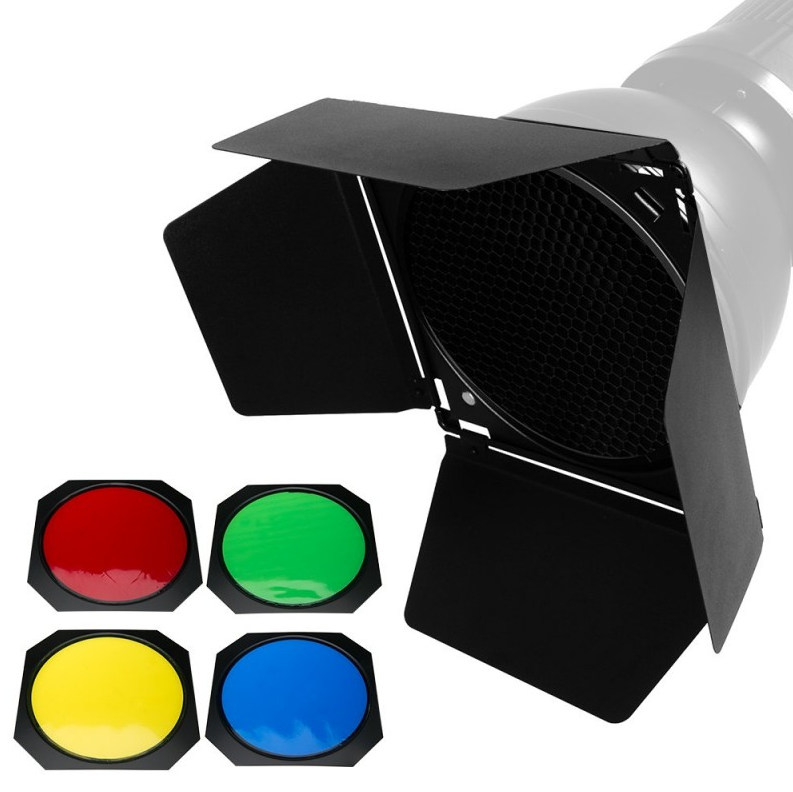 Godox BD-04 Kit de visières avec nid d'abeille et filtres pour Olympus PEN E-PL2