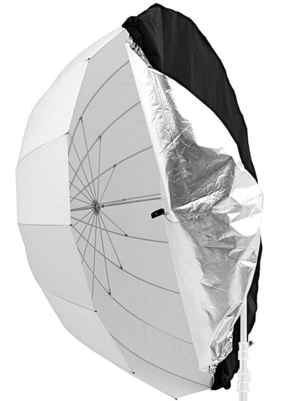Godox DPU-165BS Difusor Reflector Plateado y Negro para Paraguas 165cm
