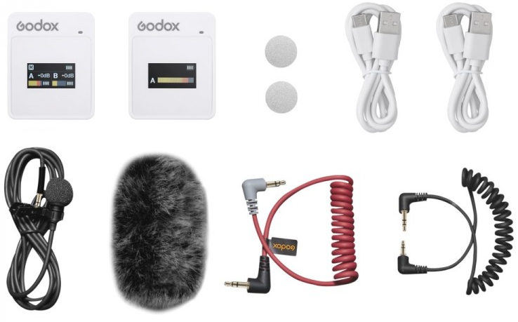 Godox MoveLink II M1 Sistema de Micrófonos inalámbricos Blanco