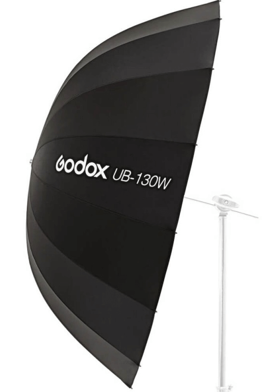 Godox UB-130W Parapluie Parabolique Blanc 130cm pour Canon EOS C300 Mark III