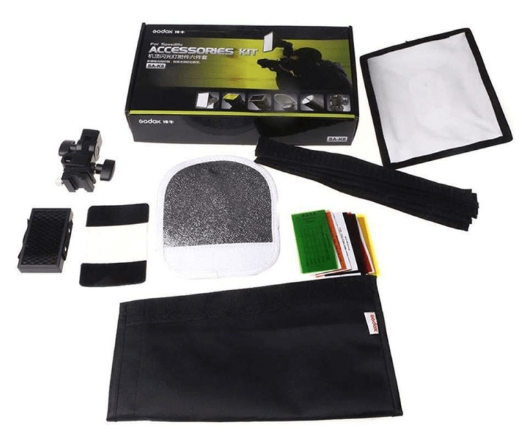 Godox SA-K6 Kit de accesorios 6 en 1 para Panasonic Lumix DMC-FS37