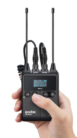 Godox WmicS1 Kit 1 Micrófono Lavalier Inalámbrico UHF para Canon LEGRIA HF M46