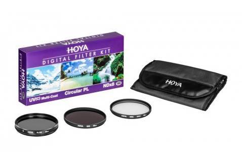 Kit de 3 filtros Hoya UV + CPL + ND8 77mm