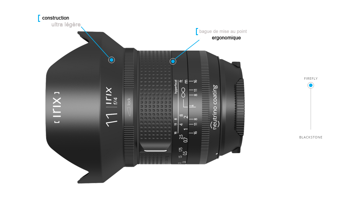 Irix Firefly 11mm f/2.4 Grand Angle pour Canon EOS 77D