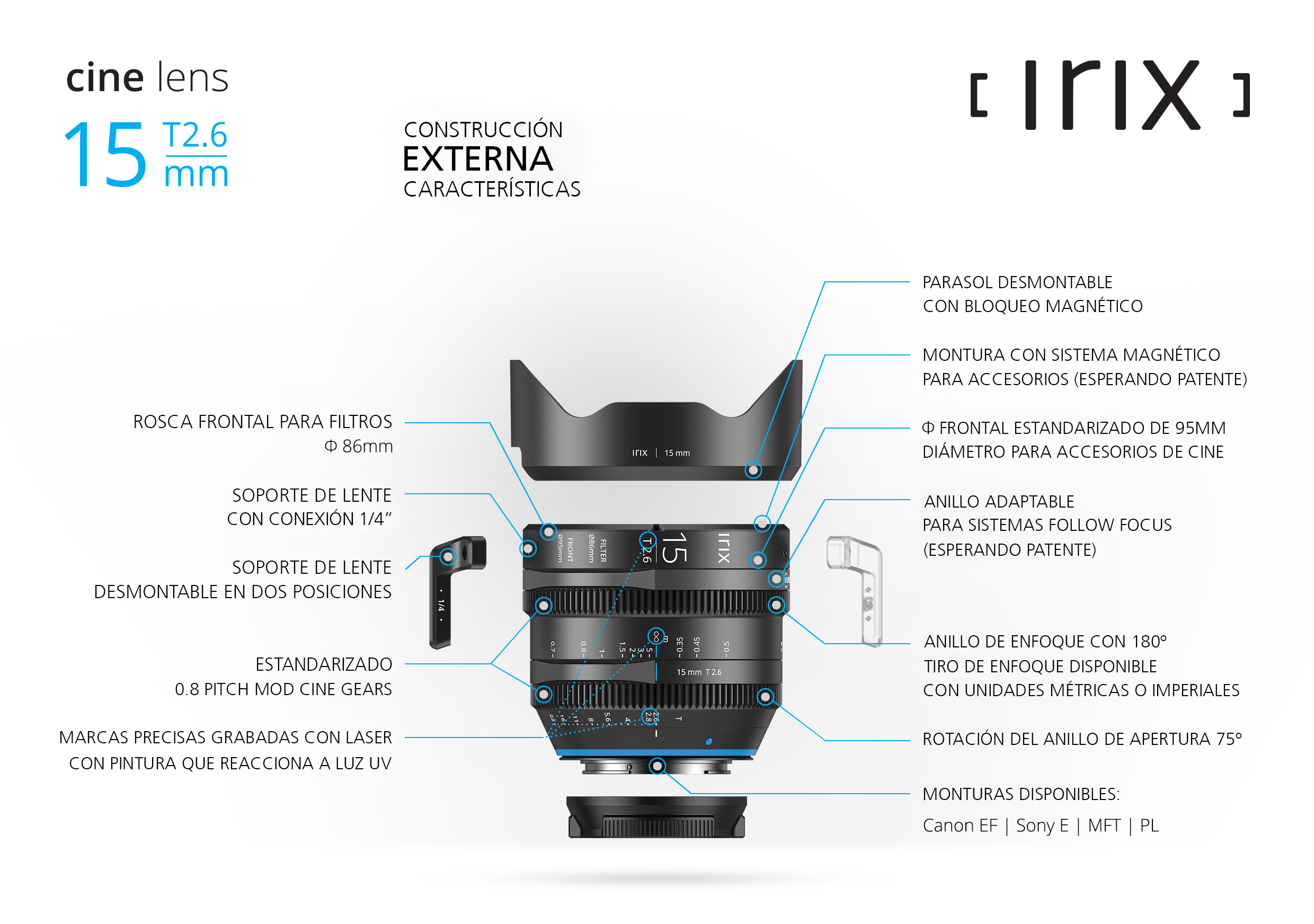 Irix Cine 15mm T2.6 para Canon EOS 1200D