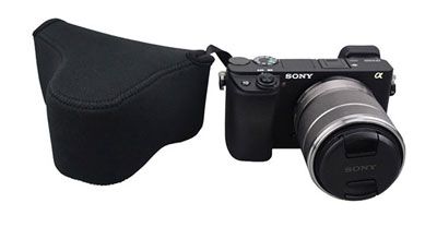 Bridge Pentax com-pacta y Accesorios S Nikon Fuji MFT Compatible para Canon Sony y más Lens-Aid Funda Neopreno para Camara con Forro Polar: Bolsa Protectora para DSLR 
