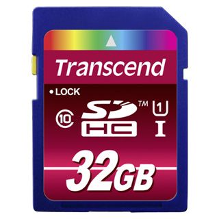 Kit étui pour 12 cartes + Carte mémoire SDHC Transcend 32GB
