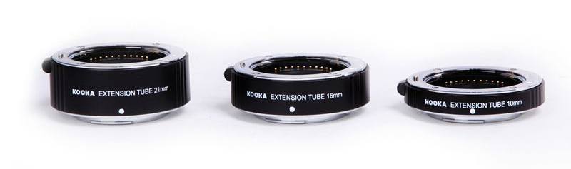 Extension Tube Set for Sony 10mm, 16mm, 21mm