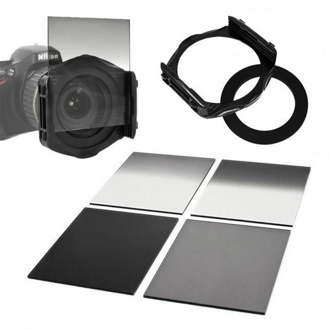 Kit de 4 Filtros ND Cuadrados para Fujifilm FinePix S3 Pro