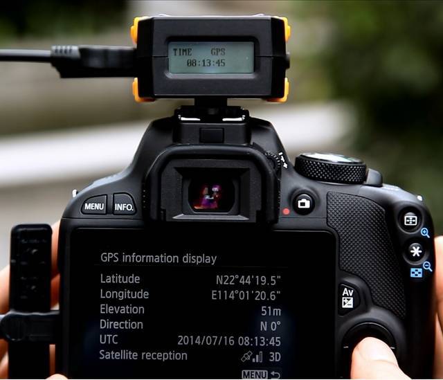 Receptor GPS Marrex MX-G10M para Canon (LCD)