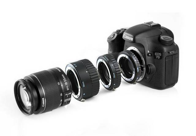 Kit tubos de extensión Canon 12mm, 20mm, 36mm para Canon EOS 1300D