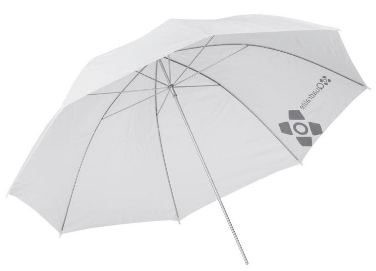 Quadralite Paraguas Transparente Blanco 120cm
