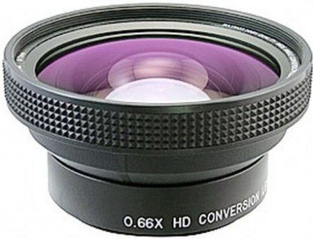 Raynox 55mm HD-6600 Pro Wide Angle Conversion Lens 0.66X  for Panasonic Lumix DMC-FZ100