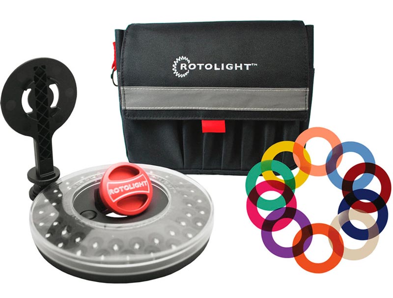 Rotolight RL48-B Kit Torche LED Annulaire + Gels de Couleur