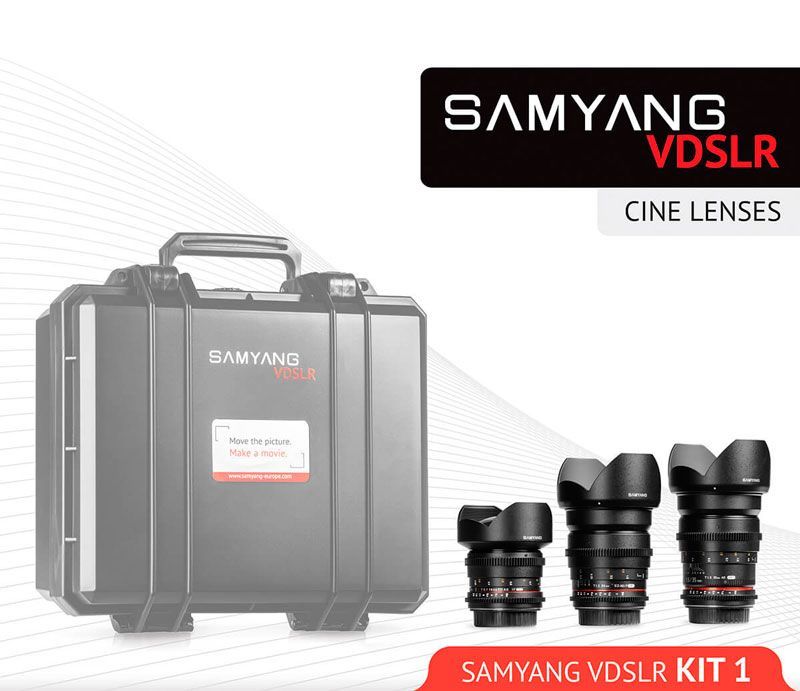 Kit Samyang para Cine 14mm, 24mm, 35mm para Fujifilm FinePix S3 Pro