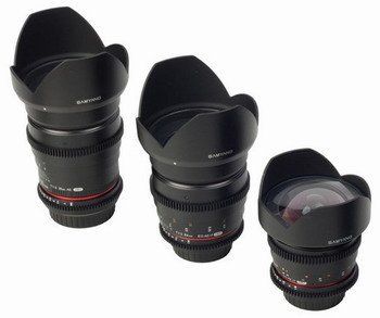 Kit Samyang Cine 14mm, 35mm, 85mm Canon pour Canon EOS 6D Mark II
