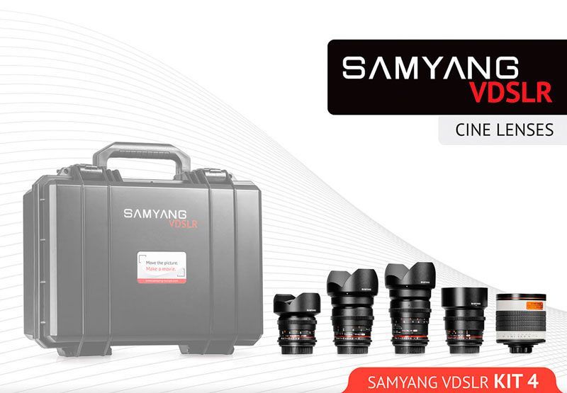 Kit para Cine 14mm, 24mm, 35mm, 85mm, 500mm Sony E