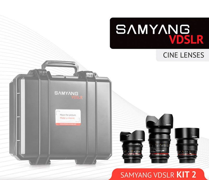 Kit Samyang para Cine 14mm, 35mm, 85mm Nikon
