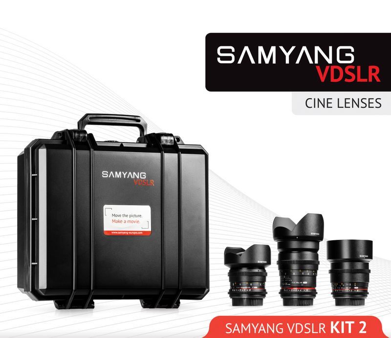 Samyang Cine Lens Kit 14mm + 35mm + 85mm for Nikon D750