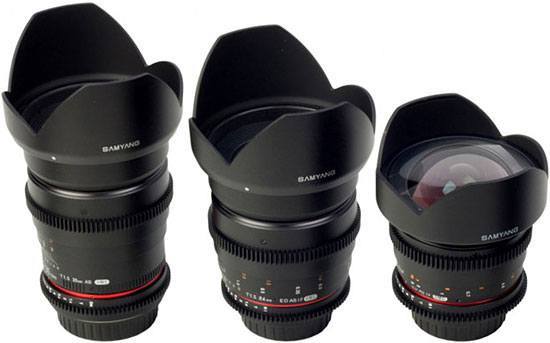 Samyang Cine Lens Kit 2 14mm, 35mm, 85mm Sony E for Sony Alpha A7S II