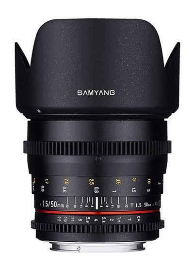 Samyang 50mm T1.5 VDSLR Lens Canon 