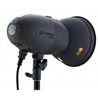 Kit Flash de Estudio Visico VL-400 Plus + Soporte + Paraguas Negro/Dorado