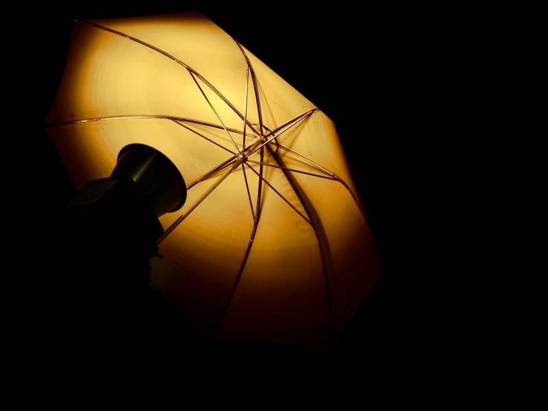 Paraguas reflector Visico Dorado/Negro UB-006G 110cm