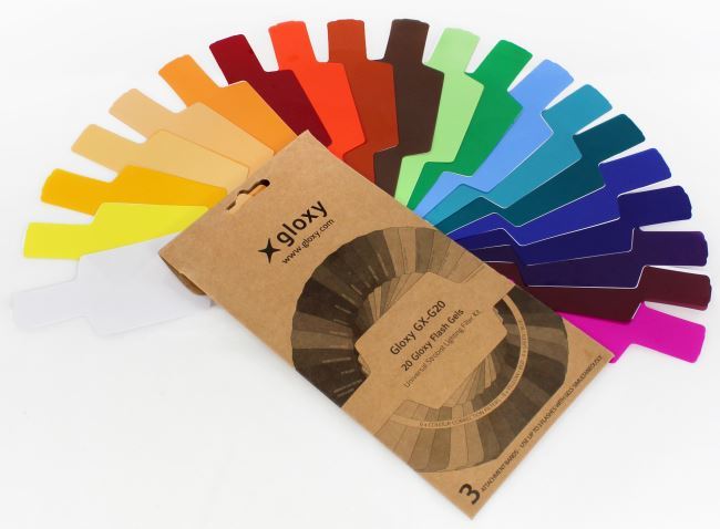 Kit gels couleur Gloxy GX-G20 pour flash