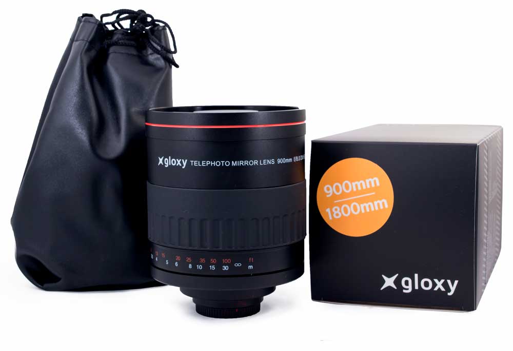 Téléobjectif Gloxy 900mm f/8.0 pour Olympus OM-D E-M5 Mark III
